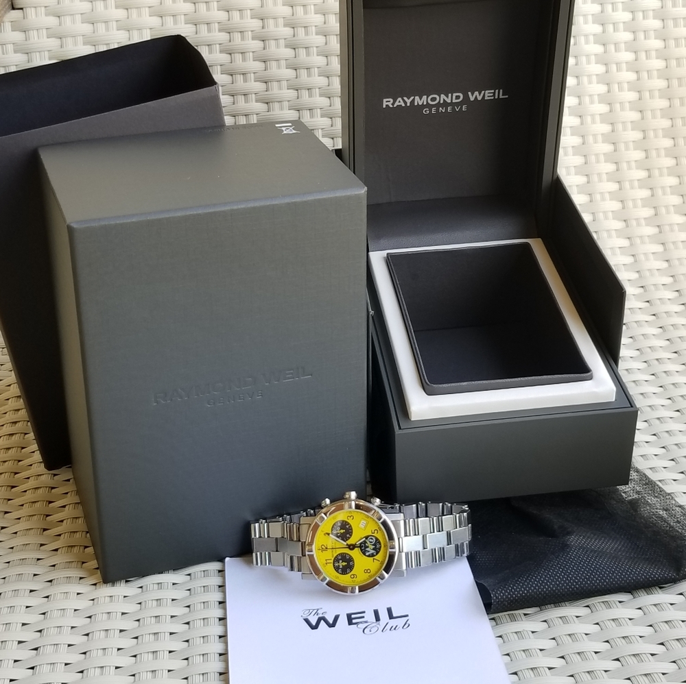 RAYMOND WEIL W1 Chronograph Date Yellow Dial watch